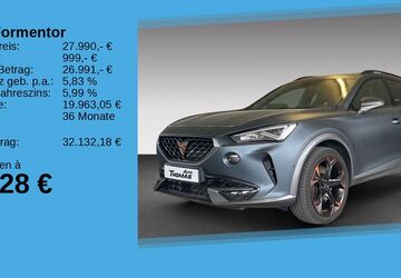 Cupra Formentor 40.280 km 27.990 &euro; Bonn 53227