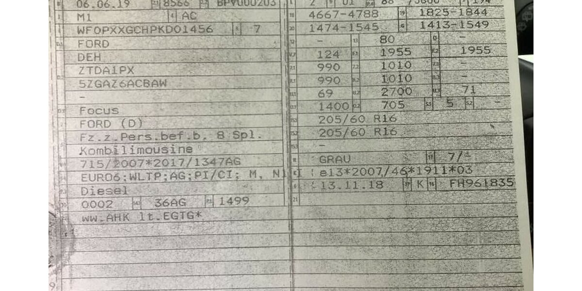 Ford Focus EcoBlue.Nav.Temp.Serv-Neu.EU6 GARANTIE.1Hd 64.284 km 14.000 &euro; Erftstadt 50374