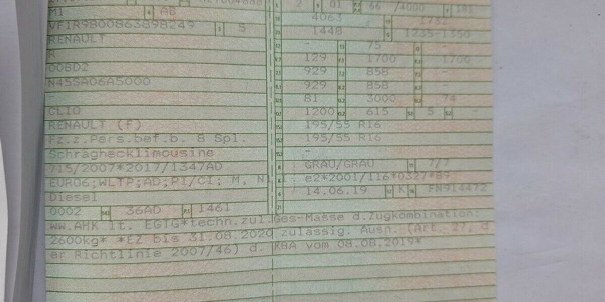 Renault Clio dCi90 Cargo 2Si PKW Navi Klima Lim.1Hd EU 6 60.000 km 9.500 &euro; Erftstadt 50374